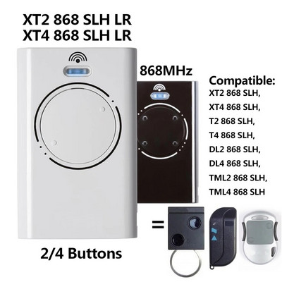 Портално бариерно дистанционно управление XT2 XT4 T2 T4 DL2 DL4 TML2 TML4 868 SLH LR 868.35mhz
