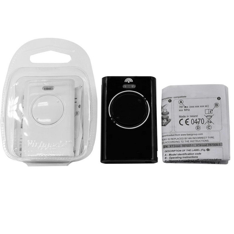 Värava barjääri kaugjuhtimispult XT2 XT4 T2 T4 DL2 DL4 TML2 TML4 868 SLH LR 868,35 MHz