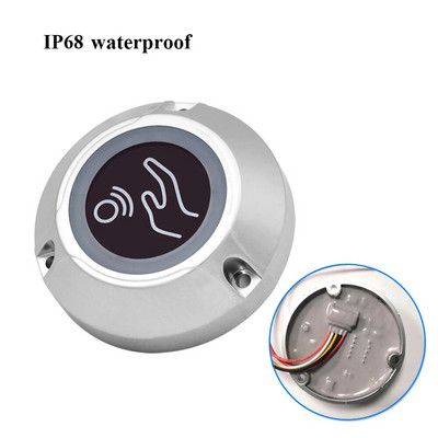 12V/24V veekindel kontaktivaba puutevaba anduriga väljundlüliti reguleeritav induktsioonvabastus väljumisnupp LED-iga