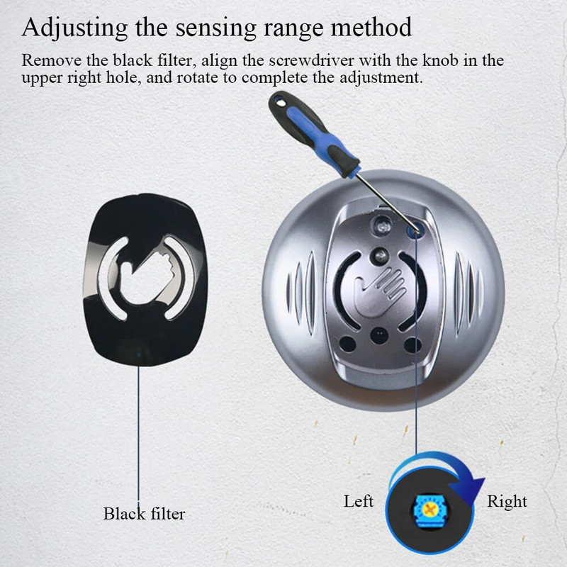 12V/24V veekindel kontaktivaba puutevaba anduriga väljundlüliti reguleeritav induktsioonvabastus väljumisnupp LED-iga