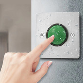 IP67 ūdensnecaurlaidīgs DC12V 304 nerūsējošā tērauda plāksne āra spiedizejas atbrīvošanas slēdzis NO NC COM durvju slēdzenes piekļuves izejas poga