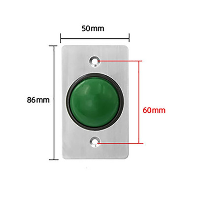 IP67 ūdensnecaurlaidīgs DC12V 304 nerūsējošā tērauda plāksne āra spiedizejas atbrīvošanas slēdzis NO NC COM durvju slēdzenes piekļuves izejas poga