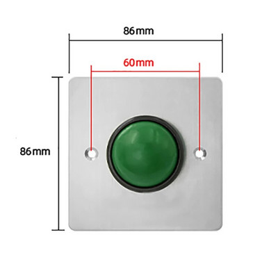 IP67 ūdensnecaurlaidīgs DC12V 304 nerūsējošā tērauda plāksne āra spiedizejas atbrīvošanas slēdzis NO NC COM durvju slēdzenes piekļuves izejas poga