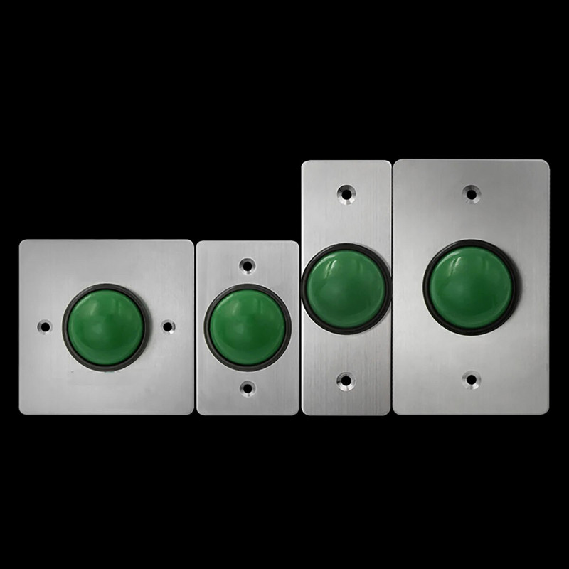 IP67 ūdensnecaurlaidīgs DC12V 304 nerūsējošā tērauda plāksne āra spiedizejas atbrīvošanas slēdzis NO NC COM durvju slēdzenes piekļuves izejas poga