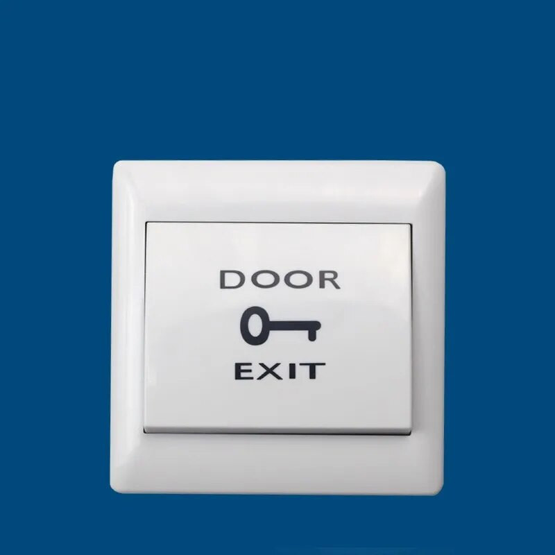 ABS plastikinių durų išėjimo mygtukas, skirtas prieigos kontrolei NO NC jungiklio atleidimo dydis 86Lx86Wx20H(MM)