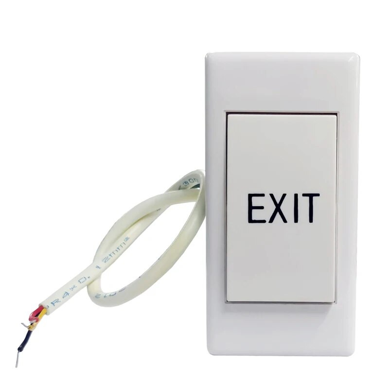 ABS plastikinių durų išėjimo mygtukas, skirtas prieigos kontrolei NO NC jungiklio atleidimo dydis 86Lx86Wx20H(MM)