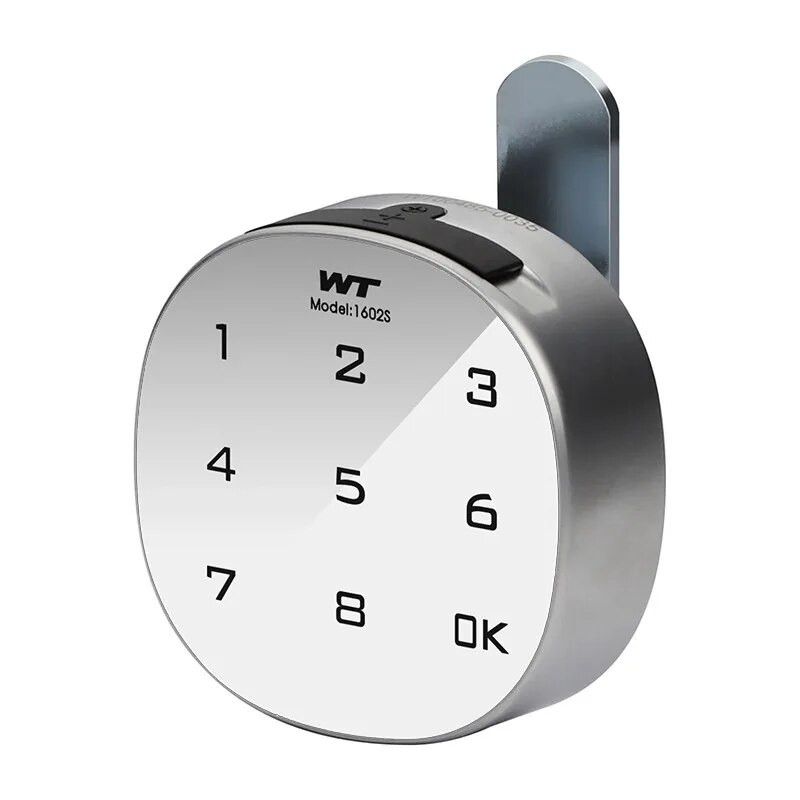 Cinka sakausējuma materiāls Smart Touch Keypad Digitālā paroles koda skapja slēdzene pulksteņrādītāja virzienā vai pretēji pulksteņrādītāja virzienam Atbloķēt