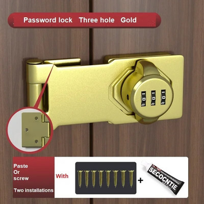Kombinirana brava za vrata ormarića Brava za otključavanje lozinkom Protuprovalna brava s digitalnim kodom za dvostruko otvaranje za ladicu, hladnjak, ormarić za datoteke