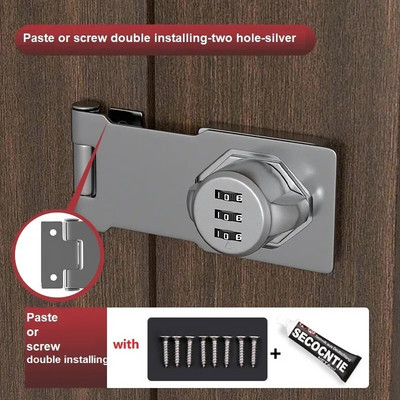 Kombinirana brava za vrata ormarića Brava za otključavanje lozinkom Protuprovalna brava s digitalnim kodom za dvostruko otvaranje za ladicu, hladnjak, ormarić za datoteke