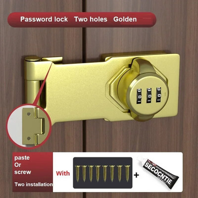 Kombinirana brava za vrata ormarića Brava za otključavanje lozinkom Protuprovalna brava s digitalnim kodom za dvostruko otvaranje za ladicu, hladnjak, ormarić za datoteke