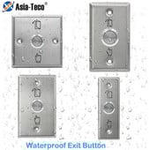 IP67 ūdensizturīgs nerūsējošā tērauda durvju izejas pogas atbrīvošanas slēdža paneļa izejas poga DC 12V slēdzis NO NC COM