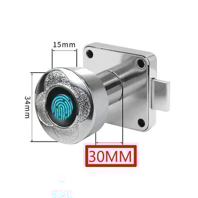 Fém szekrényzár Intelligens ujjlenyomatos zár Biometrikus fiókzár Ujjlenyomatok Újratölthető kulcs nélküli elektronikus zár