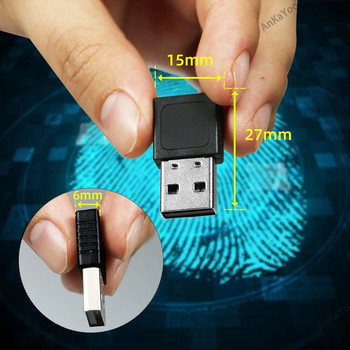 Влизане с пръстов отпечатък, USB модул за четене на пръстови отпечатъци, устройство, USB четец за пръстови отпечатъци за Windows 10 11 Hello Biometrics Ключ за сигурност