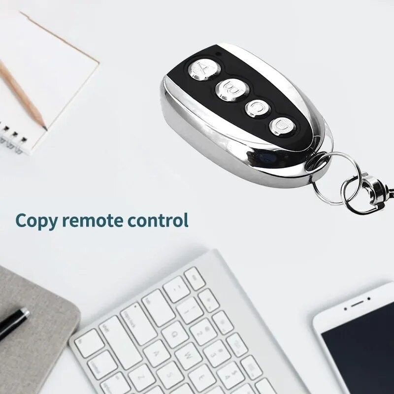 U formas četri taustiņi kopēšanas tālvadības pults 433 universālā pāra kopēšanas elektriskā slēdža durvju garāžas tālvadības pults atslēga