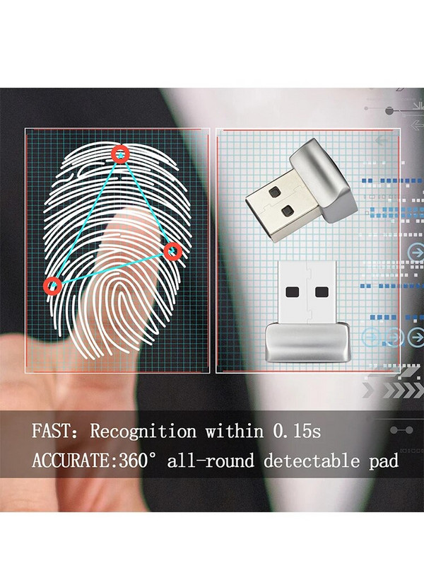 U7 U8 USB pirkstu nospiedumu lasītājs operētājsistēmai Windows 10 Hello PC klēpjdatora pirkstu nospiedumu lasītājs, pieteikšanās USB modulis bez paroles