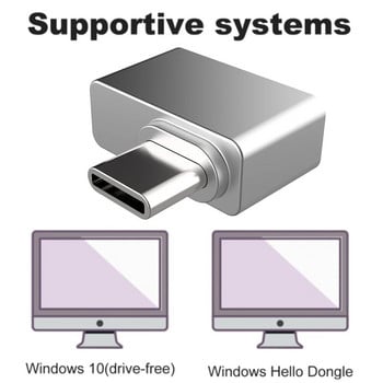 USB модул за четене на пръстови отпечатъци за Windows 7 10 11 Hello, биометричен скенер, катинар за лаптопи, компютър, преносимо отключване с пръстови отпечатъци