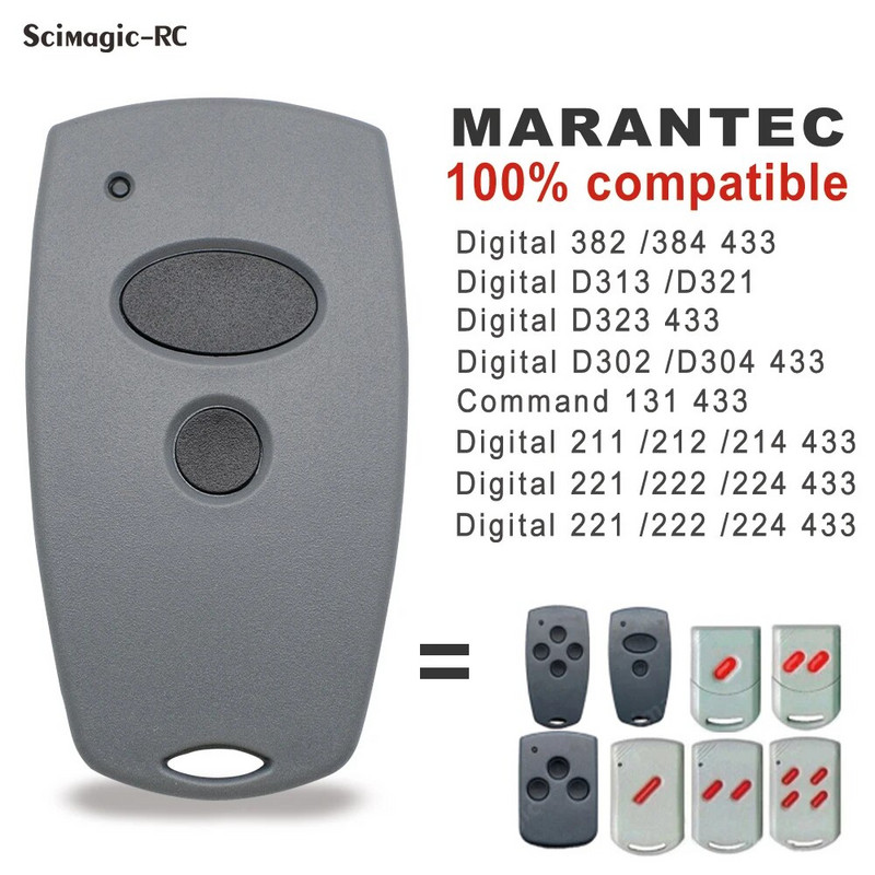 Marantec 868mhz 433mhz garāžas durvju komandu kopētājs Marantec Digital D302 D304 382 384 garāžas vārtu tālvadības pults