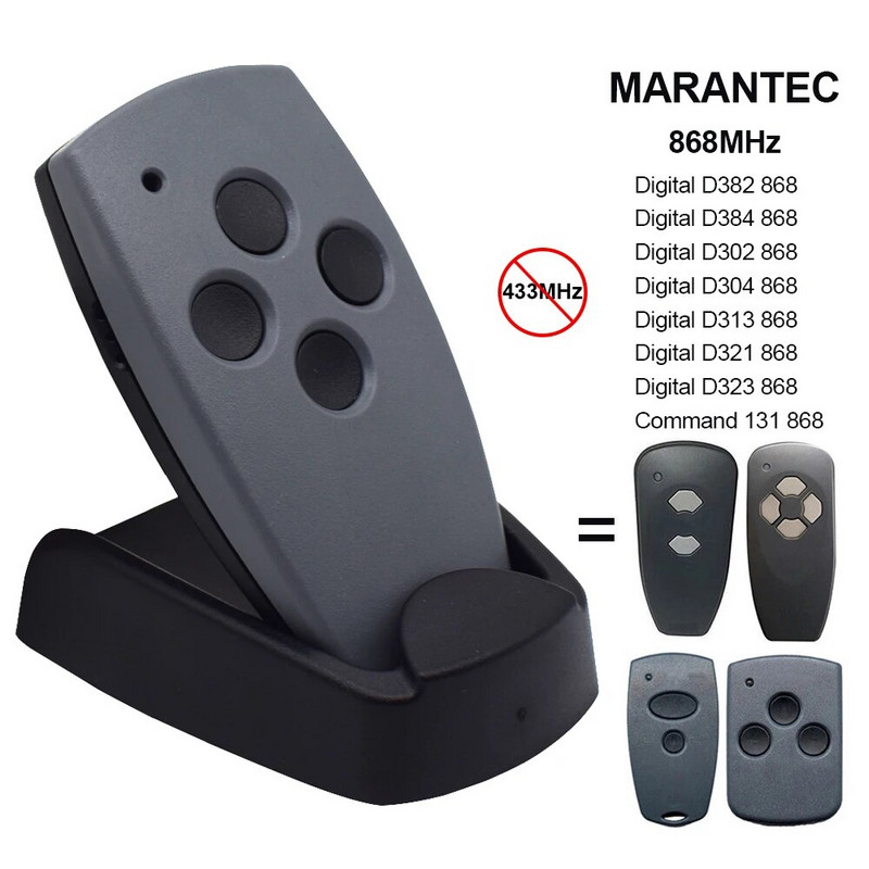 Marantec 868mhz 433mhz garāžas durvju komandu kopētājs Marantec Digital D302 D304 382 384 garāžas vārtu tālvadības pults