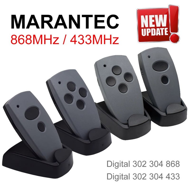 Marantec 868mhz 433mhz garāžas durvju komandu kopētājs Marantec Digital D302 D304 382 384 garāžas vārtu tālvadības pults
