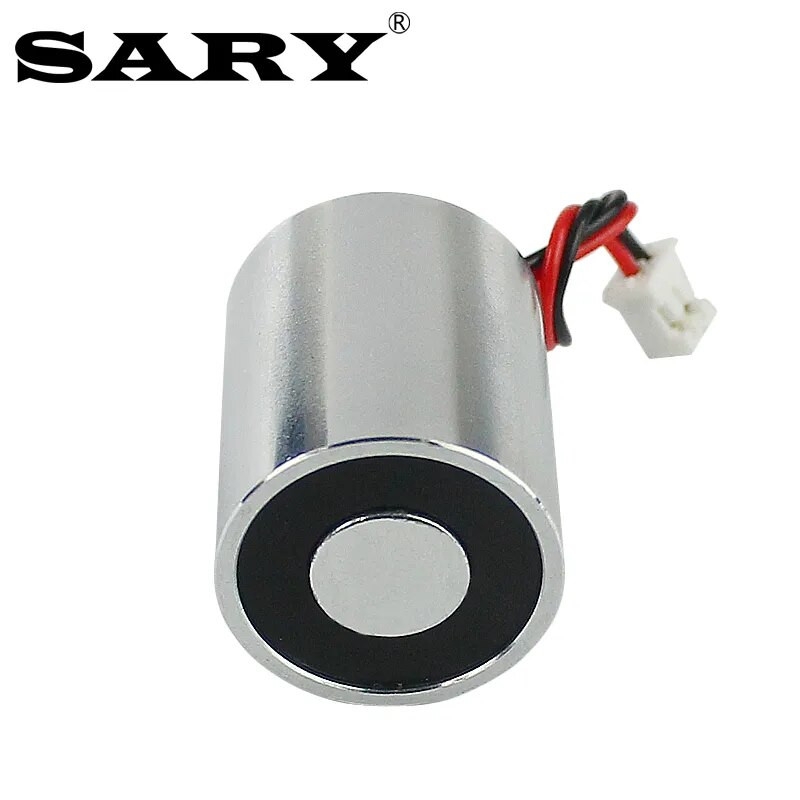 20/25 Paceļams elektromagnēts 2KG 25N Mini elektromagnētiskais solenoīds DC12V normāli aizvērts elektromagnēts Nav magnētisma, ja tiek ieslēgts