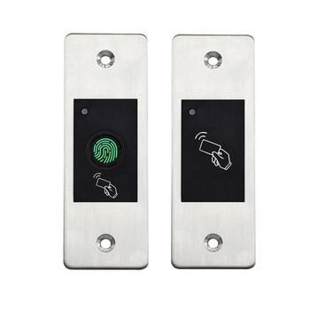 Μεταλλική αδιάβροχη χρήση σε εξωτερικούς χώρους Ενσωματωμένος ελεγκτής πρόσβασης βιομετρικών δακτυλικών αποτυπωμάτων Αυτόνομο σύστημα ελέγχου πρόσβασης πόρτας με κάρτα RFID