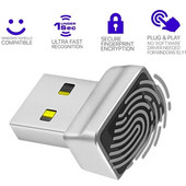 USB pirkstu nospiedumu lasītājs operētājsistēmai Windows 7 8 10 11 Hello PC piezīmjdatora bloķēšanas biometriskais skeneris, bez paroles pieteikšanās/pierakstīšanās atbloķēšanas modulis