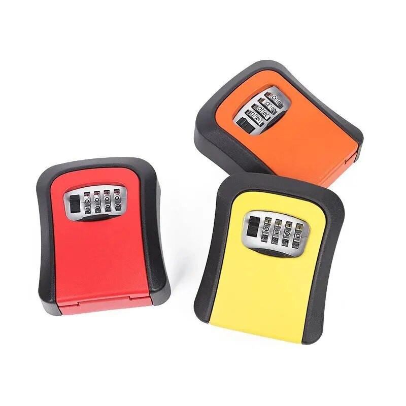 Cinka augstas kvalitātes ūdensnecaurlaidīgs, izturīgs sienas stiprinājums, paroles atslēgas glabāšanas bloķēšanas kaste 7 krāsās, viegli salabojams, nerūsējošs