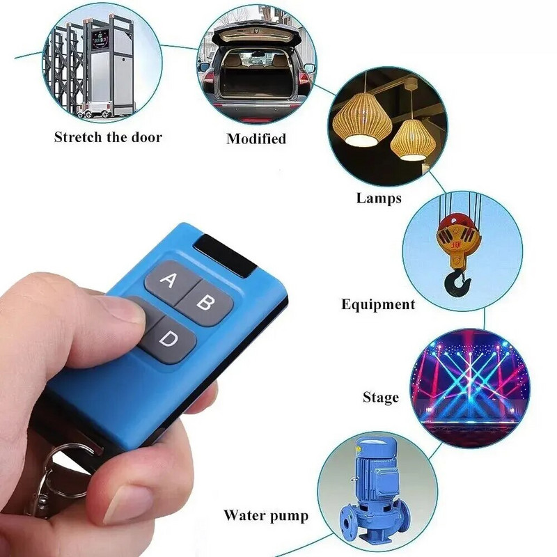 Duplicator de deschidere a ușii de garaj universal 433 mhz Copiere Telecomandă fără fir cu patru butoane pentru ușă de garaj