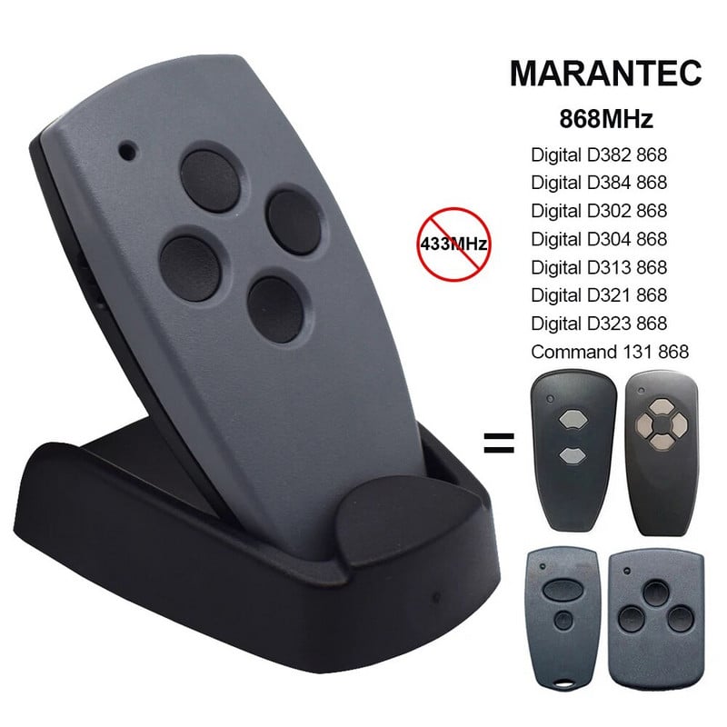 Marantec digital 302 868.3 mhz marantec digital 304 868.3 mhz Дистанционно управление за гаражна врата D382 D384 868MHz