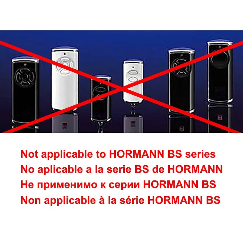 JAUNĀKAIS HORMANN 868MHz Garāžas durvju/vārtu tālvadības pults kopētājs HORMANN HSM2 HSM4 HSE2 HSE4 HS1 HS2 HS4 HSZ1 HSZ2 HSP4C 868
