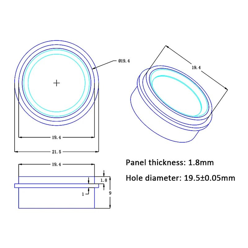 R502-F ūdensizturīgs DC3.3V UART mazs apaļš gredzens RGB LED kapacitatīvais pirkstu nospiedumu sensora moduļa piekļuves kontrole Arduino ar bezmaksas SDK
