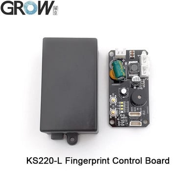GROW KS220-L DC30-75V divu releju izejas pirkstu nospiedumu piekļuves kontroles panelis ar pašbloķējošu/aizdedzes/skriešanas režīmu ar administratoru/lietotāju
