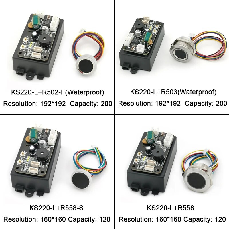 GROW KS220-L DC30-75V divu releju izejas pirkstu nospiedumu piekļuves kontroles panelis ar pašbloķējošu/aizdedzes/skriešanas režīmu ar administratoru/lietotāju
