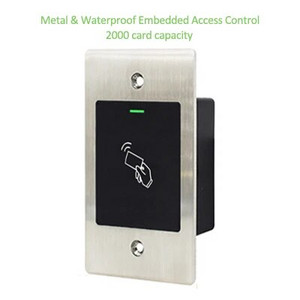 Fém Mini IP66 vízálló RFID olvasó kulcs nélküli ajtónyitó beléptető szkenner beágyazott ujjlenyomat olvasó