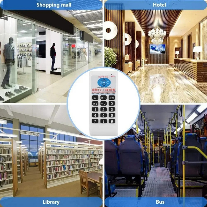 RFID kopētāja pavairotājs 125KHz 13,56MHz karšu lasītājs rakstītājs klonētājs IC ID piekļuves kontroles karte ar EM4305 T5577 NFC UID mikroshēmas tagu