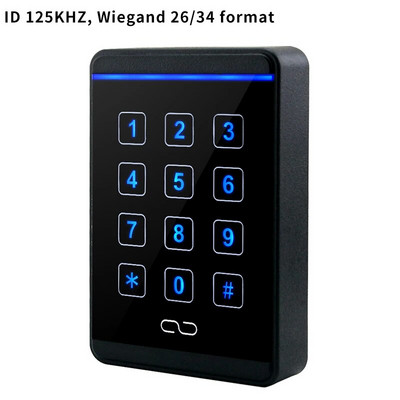 Vodotesný dizajn 125 kHz RFID PIN Pad NFC čítačka kariet Wiegand 26/34 systém riadenia prístupu čítačka kariet