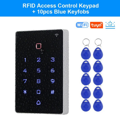 WiFi Tuya APP Control acces Tastatură Impermeabil RFID Tastatură Controller Cititor Iluminare tactilă Deschidetor de uși WG26 Ieșire Alarmă