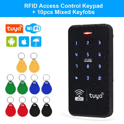 Wifi Tuya viedais piekļuves kontrolieris RFID tastatūra IP68 ūdensizturīga skārientastatūra 13,56MHz paroles bloķēšanas APP tālvadības sistēma
