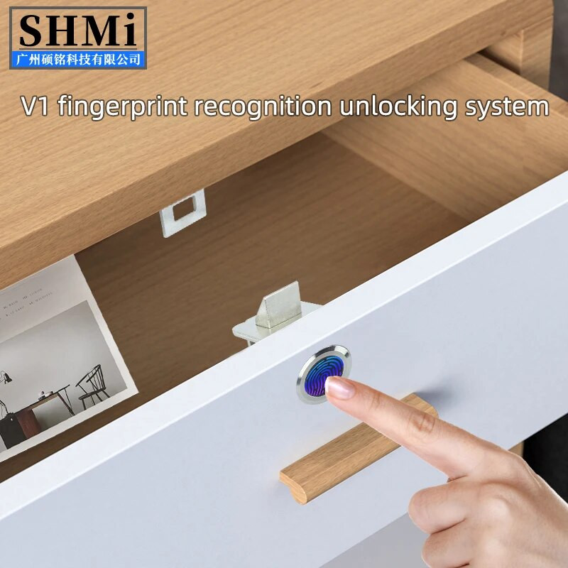 DC3.5V-15V Elektromagnētiskās slēdzenes V1 vadības moduļa ūdensnecaurlaidīga pirkstu nospiedumu galviņas pārbaude, identifikācija un atbloķēšana