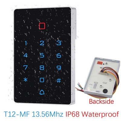 Āra IP68 ūdensizturīga RFID tastatūra pieskāriena piekļuves kontroles sistēma lietus necaurlaidīga WG26/34 125Khz 13.56Mhz piekļuves kontroliera tastatūra