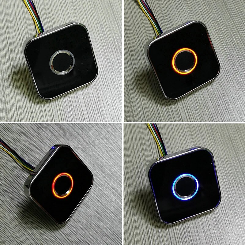 KS200+R502-AW DC3.7V--6.5V/4*AA Baterijos variklio išvesties durų prieigos kontrolės pirštų atspaudų valdymo plokštė + R502-AW pirštų atspaudų modulis