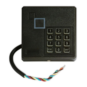 Wiegand 26/34 RFID 125KHz / IC 13,56mhz Αναγνώστης καρτών Πληκτρολόγιο Έλεγχος Πρόσβασης Αναγνώστης Χρώμα Μαύρο