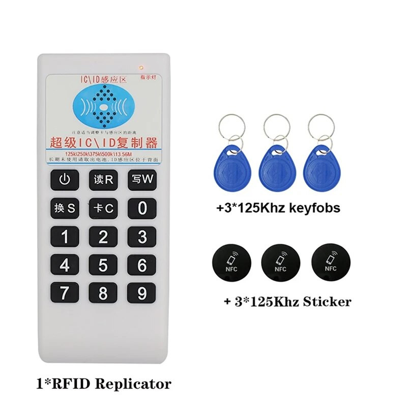 Ručni RFID duplikator NFC čitač 125Khz T5577 pisač 13.56Mhz UID pametna kartica s čipom Kloner ključeva Programator Kopirni uređaj