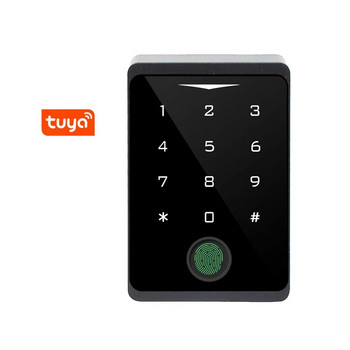 Tuya APP Door Lock IP66 Водоустойчив Безключов Пръстов отпечатък WIFI Контрол на достъпа Самостоятелна клавиатура Пръстов отпечатък EM RFID Карта Влизане на врата