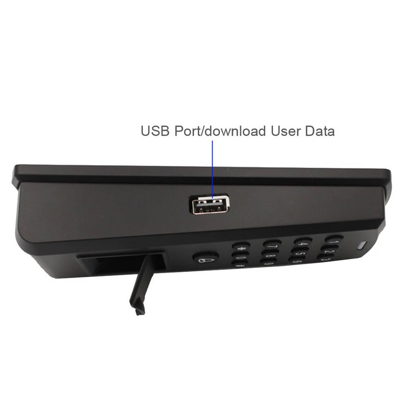 2000 sõrmejälje juurdepääsu kontrolleri lugeja Wiegand 26 125 khz RFID ID-kaardi lugeja 1000 kasutajat parooliga ukseavaja koos uksekellaga