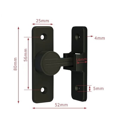 90 laipsnių 180 laipsnių tvirtas durų spynos vidinis durų varžtas Šviečiantis varžtas Senamadiškas paviršinis montuojamas kambario durų skląsčiui