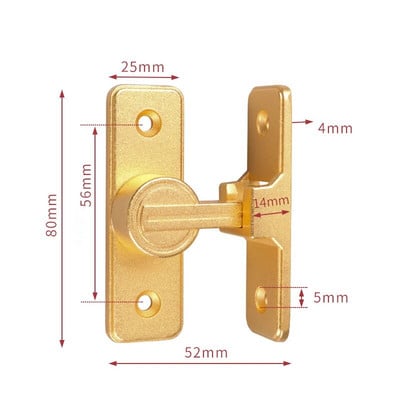 90 laipsnių 180 laipsnių tvirtas durų spynos vidinis durų varžtas Šviečiantis varžtas Senamadiškas paviršinis montuojamas kambario durų skląsčiui