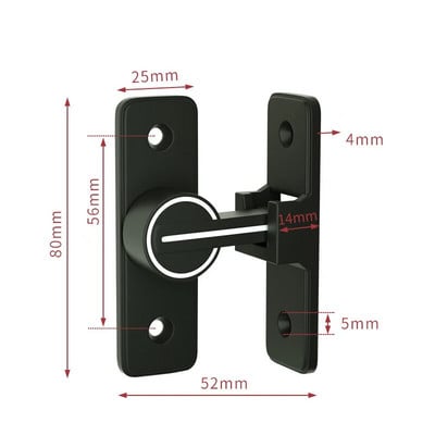90 laipsnių 180 laipsnių tvirtas durų spynos vidinis durų varžtas Šviečiantis varžtas Senamadiškas paviršinis montuojamas kambario durų skląsčiui