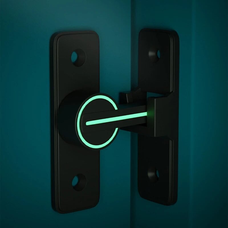 90 laipsnių 180 laipsnių tvirtas durų spynos vidinis durų varžtas Šviečiantis varžtas Senamadiškas paviršinis montuojamas kambario durų skląsčiui