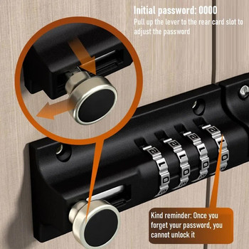 Κλειδαριά με μπουλόνι κωδικού πρόσβασης Εξωτερική αδιάβροχη πόρπη Ξύλινες κλειδαριές ασφαλείας Αντικλεπτική κλειδαριά με κωδικό πρόσβασης Ψηφιακή κλειδαριά πόρτας